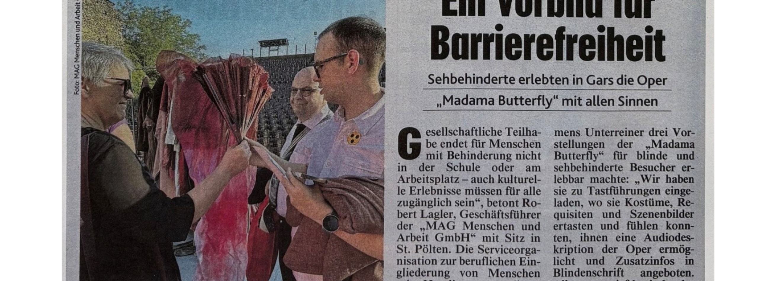 MAG Menschen und Arbeit GmbH in der Oper Burg Gars am Kamp!