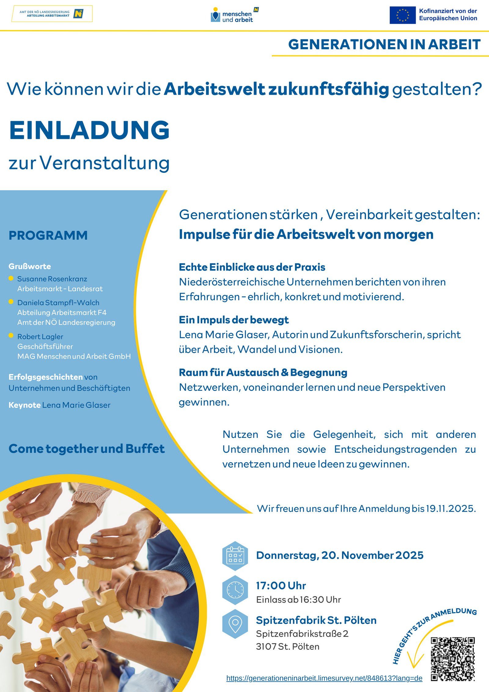 Einladung zur Veranstaltung inklusive Programm